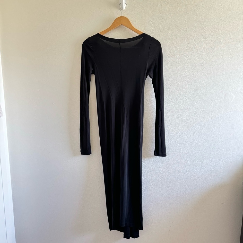 Louis Vuitton Black Long-sleeve Midi Dress Size 38 - Picture 4 of 15